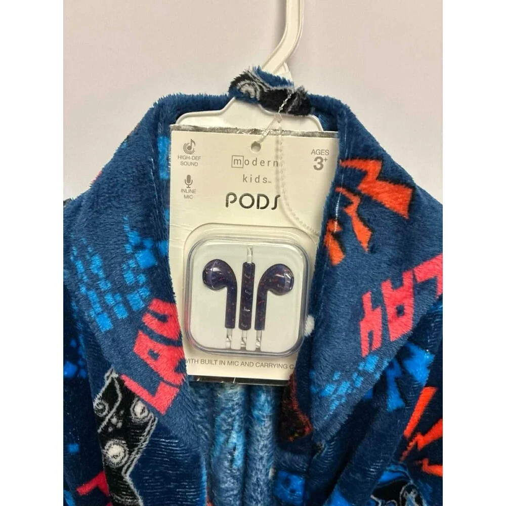 Modern Kids Plush X Box Robe With Pods Size Small